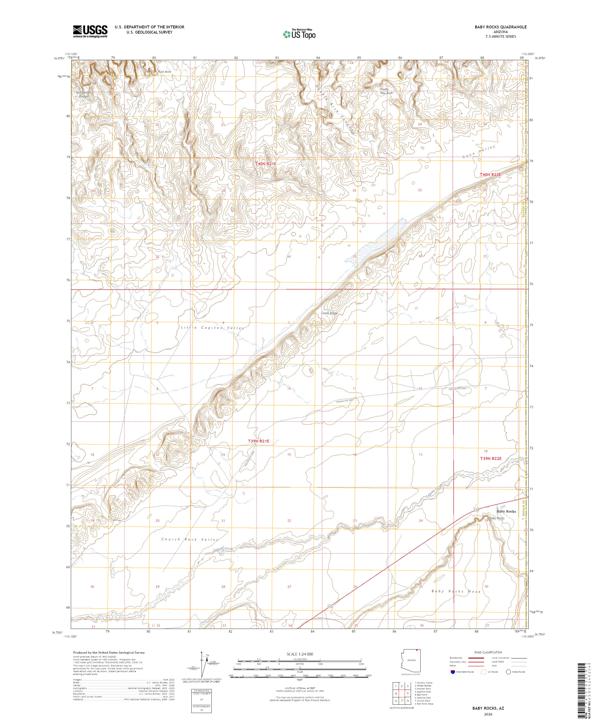 Baby Rocks, AZ — USGS 7.5-minute topo (2026)