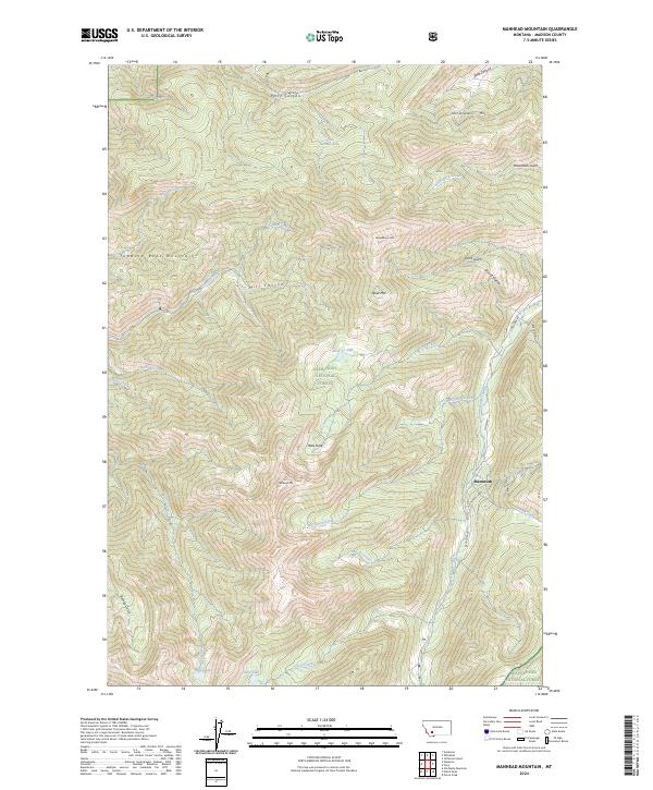 Manhead Mountain, MT — USGS 7.5-minute topo (2024)