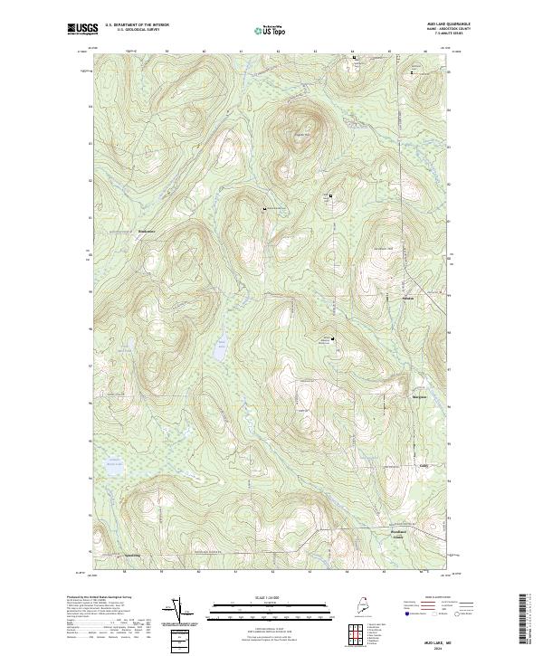 Mud Lake, ME — USGS 7.5-minute topo (2024)