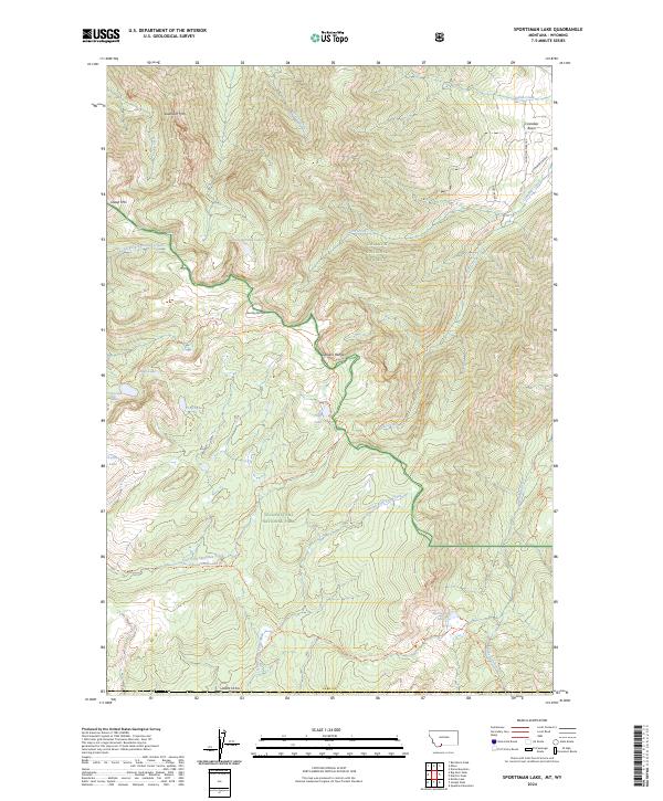 Sportsman Lake, MT-WY — USGS 7.5-minute topo (2024)
