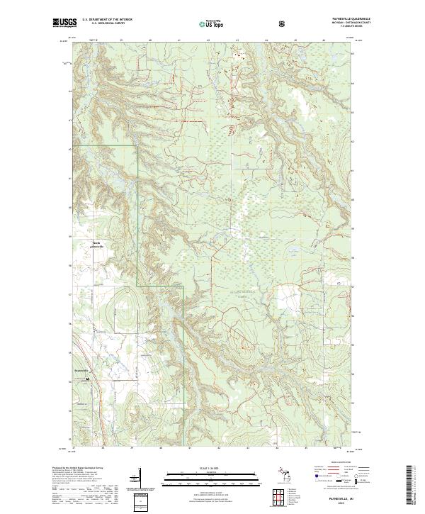 Paynesville, MI — USGS 7.5-minute topo (2023)