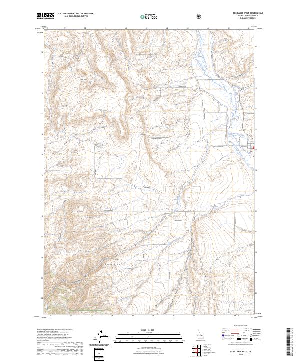 Rockland West, ID — USGS 7.5-minute topo (2024)