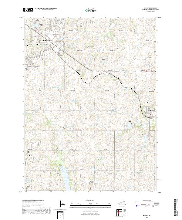 Bennet, NE — USGS 7.5-minute topo (2021)