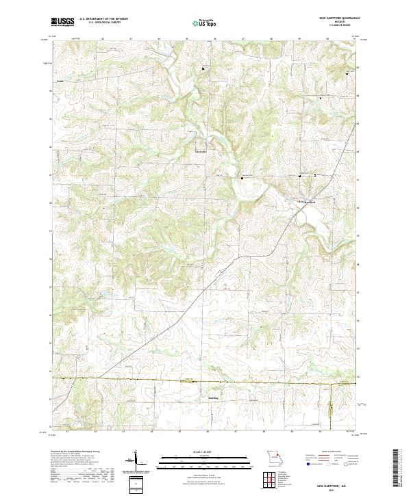 New Hartford, MO — USGS 7.5-minute topo (2021)