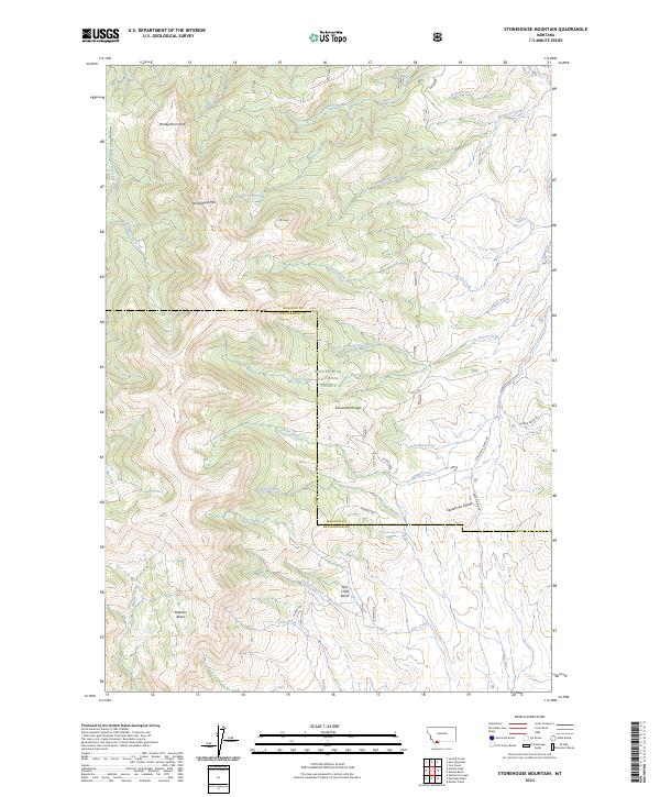 Stonehouse Mountain, MT — USGS 7.5-minute topo (2024)