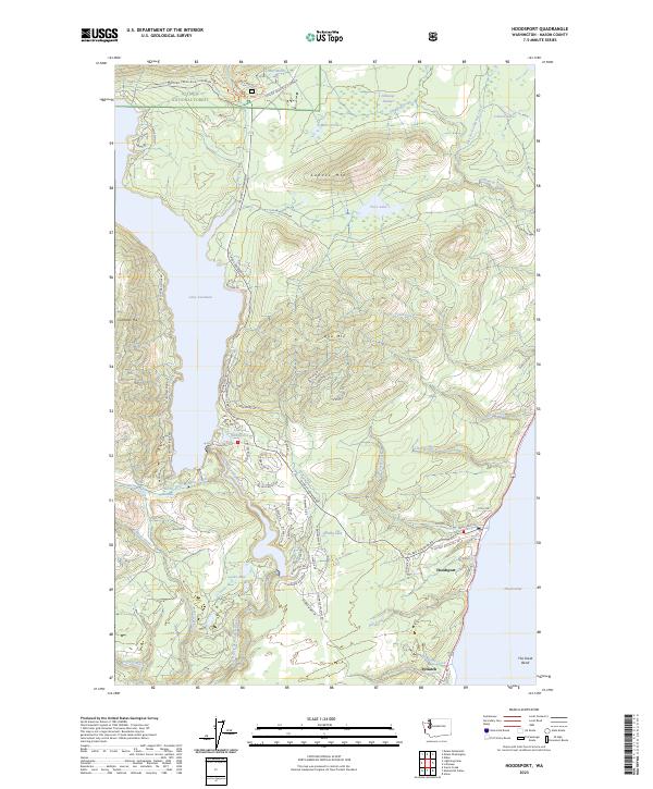 Hoodsport, WA — USGS 7.5-minute topo (2023)