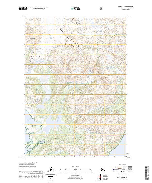 Valdez A-8 SW, AK — USGS 7.5-minute topo (2023)