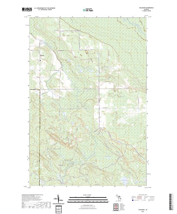Stalwart, MI — USGS 7.5-minute topo (2023)