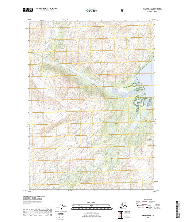 Seward B-5 NW, AK — USGS 7.5-minute topo (2023)