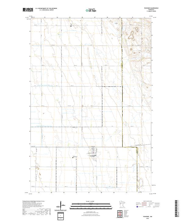 Foxhome, MN — USGS 7.5-minute topo (2022)
