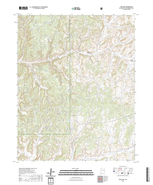 Pine Lake, NM — USGS 7.5-minute topo (2023)