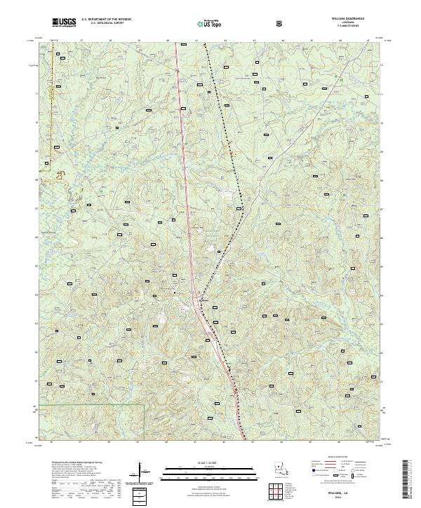 Williana, LA — USGS 7.5-minute topo (2024)