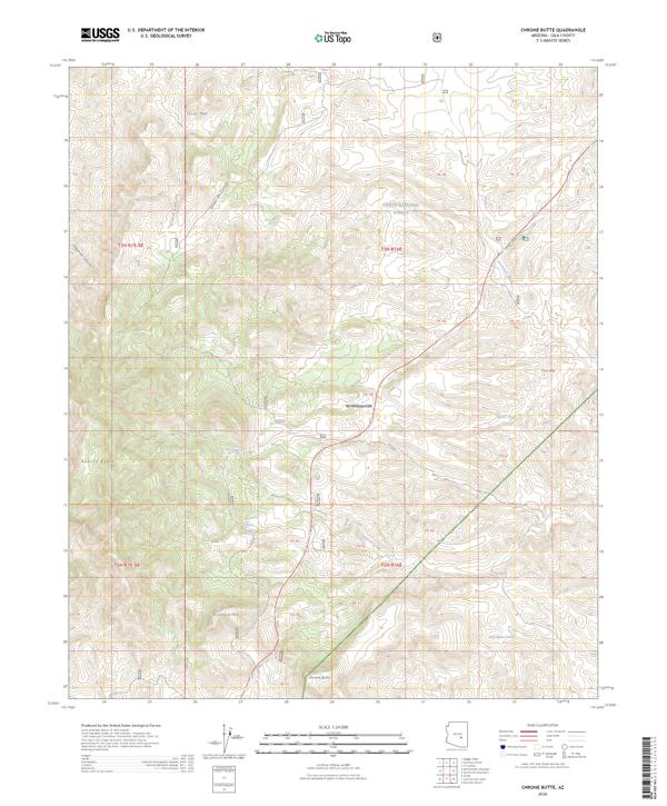 Chrome Butte, AZ — USGS 7.5-minute topo (2026)