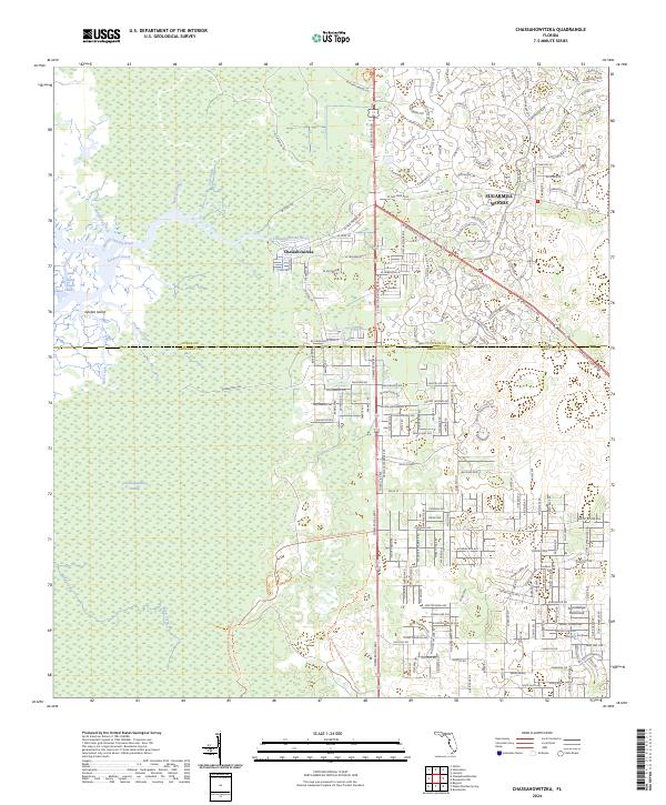 Chassahowitzka, FL — USGS 7.5-minute topo (2024)