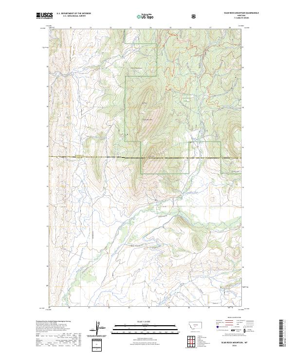 Scab Rock Mountain, MT — USGS 7.5-minute topo (2024)