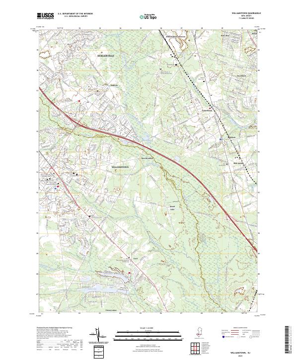 Williamstown, NJ — USGS 7.5-minute topo (2023)