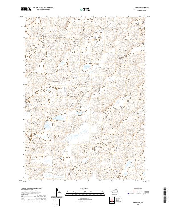 Green Lake, NE — USGS 7.5-minute topo (2021)