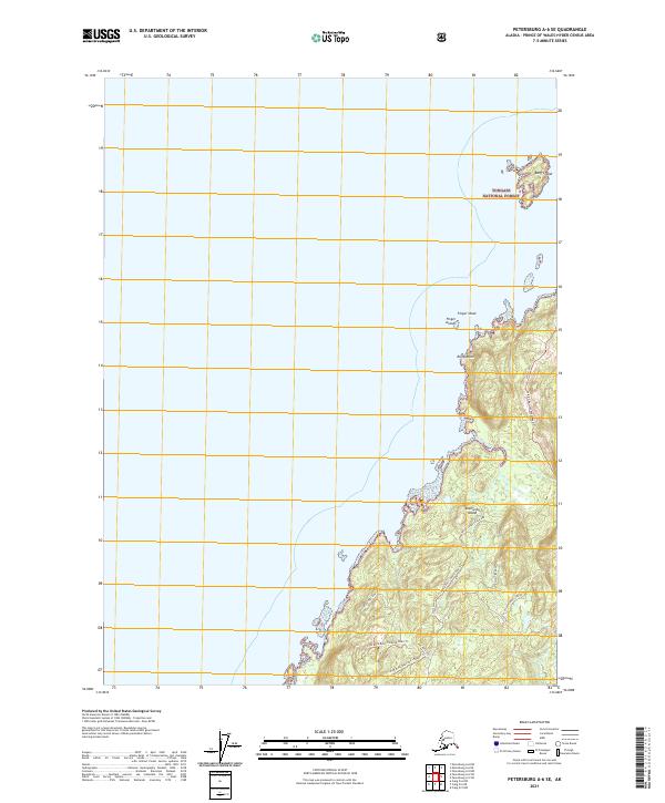 Petersburg A-6 SE, AK — USGS 7.5-minute topo (2021)