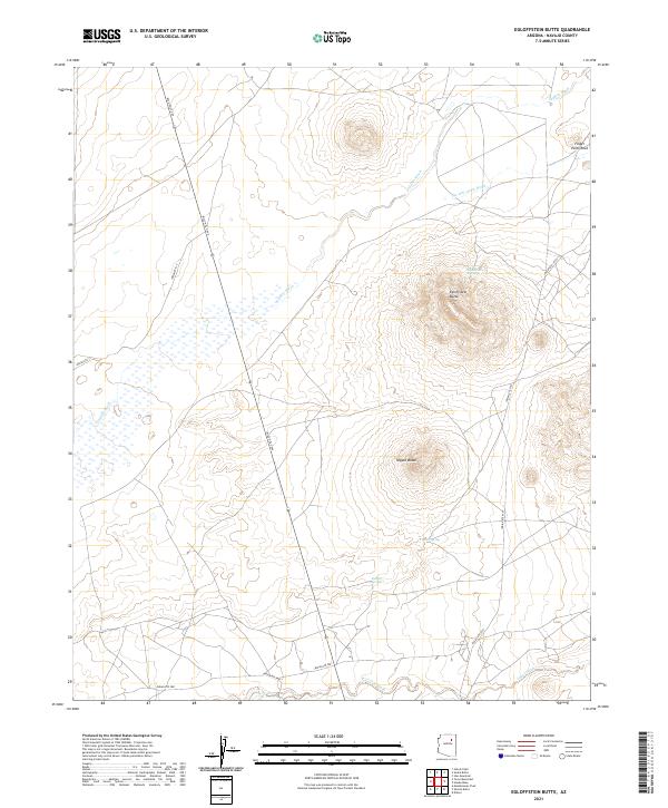 Egloffstein Butte, AZ — USGS 7.5-minute topo (2021)
