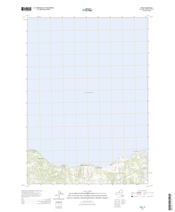 Texas, NY — USGS 7.5-minute topo (2026)