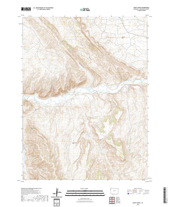 Banty Point, CO — USGS 7.5-minute topo (2022)