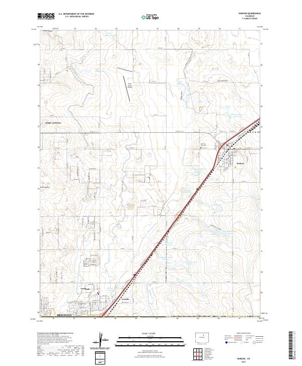 Hudson, CO — USGS 7.5-minute topo (2022)
