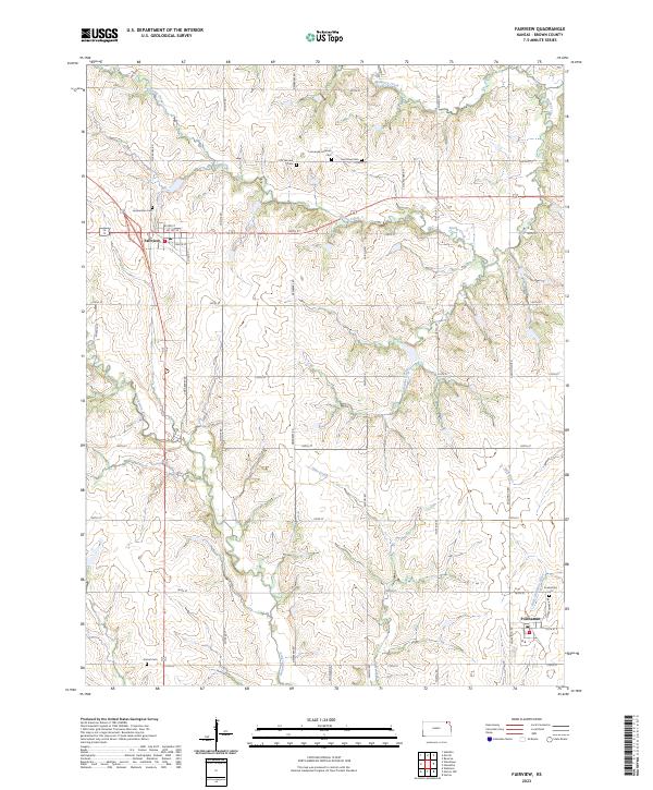 Fairview, KS — USGS 7.5-minute topo (2023)