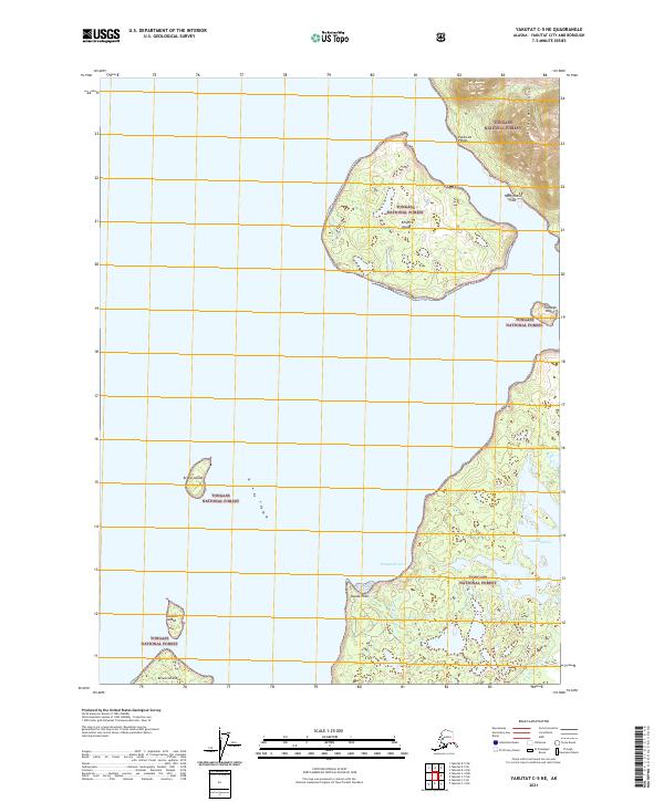 Yakutat C-5 NE, AK — USGS 7.5-minute topo (2021)