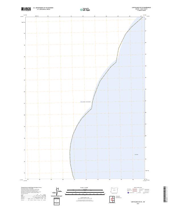 Cape Blanco OE W, OR — USGS 7.5-minute topo (2023)
