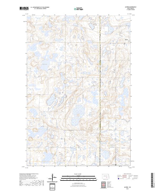 Alfred, ND — USGS 7.5-minute topo (2024)