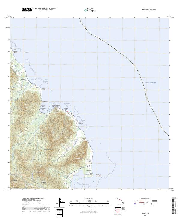 Kahana, HI — USGS 7.5-minute topo (2024)