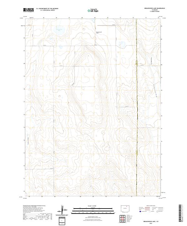 Greasewood Lake, CO — USGS 7.5-minute topo (2022)
