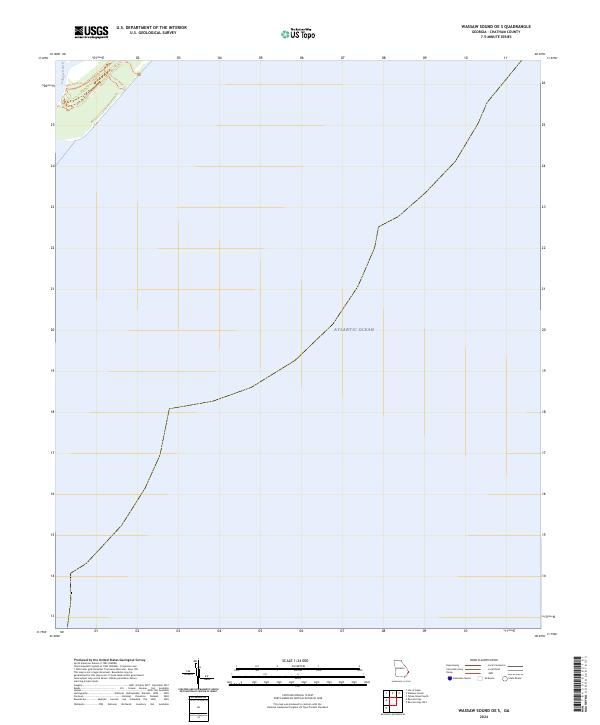 Wassaw Sound OE S, GA — USGS 7.5-minute topo (2024)