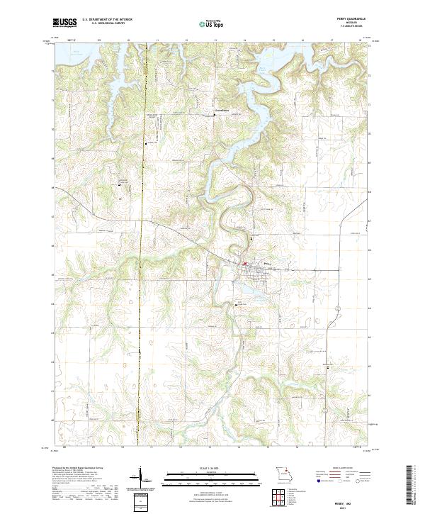 Perry, MO — USGS 7.5-minute topo (2021)