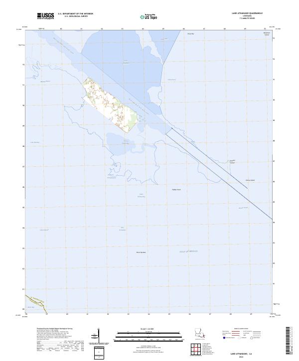 Lake Athanasio, LA — USGS 7.5-minute topo (2024)