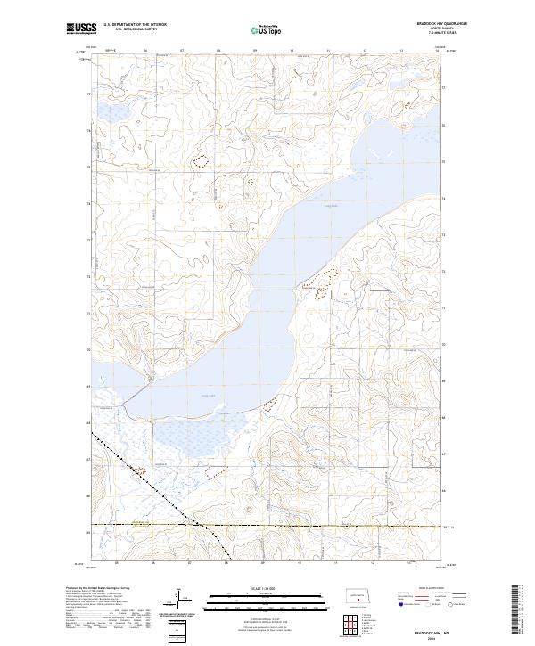 Braddock NW, ND — USGS 7.5-minute topo (2024)
