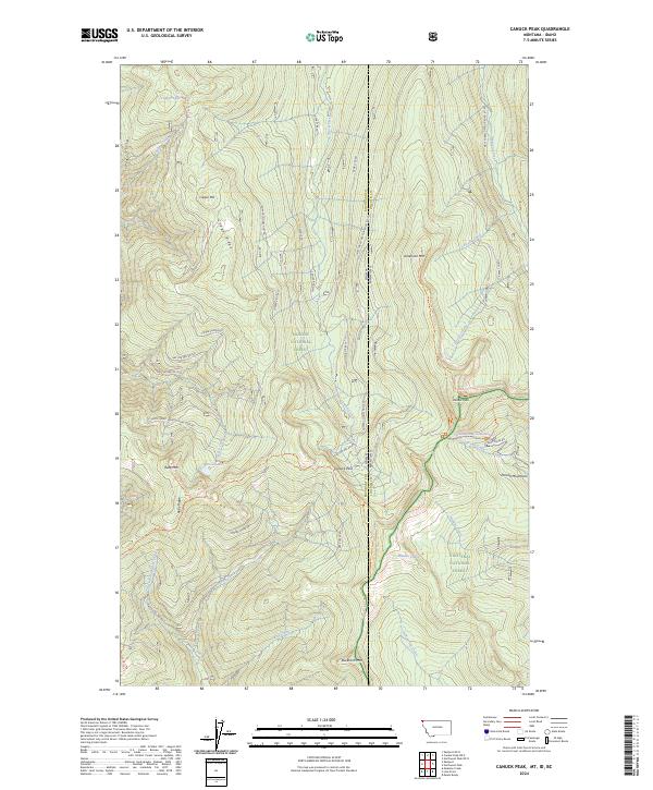 Canuck Peak, MT-ID-BC — USGS 7.5-minute topo (2024)