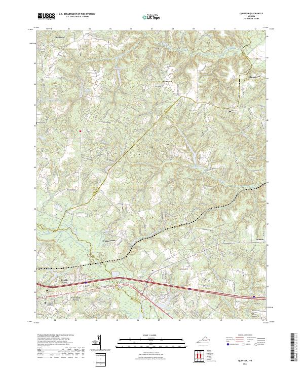 Quinton, VA — USGS 7.5-minute topo (2022)