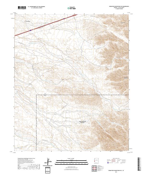 Dome Rock Mountains SW, AZ — USGS 7.5-minute topo (2021)