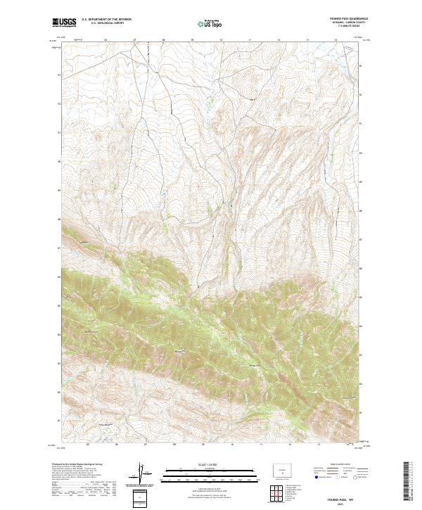 Youngs Pass, WY — USGS 7.5-minute topo (2021)
