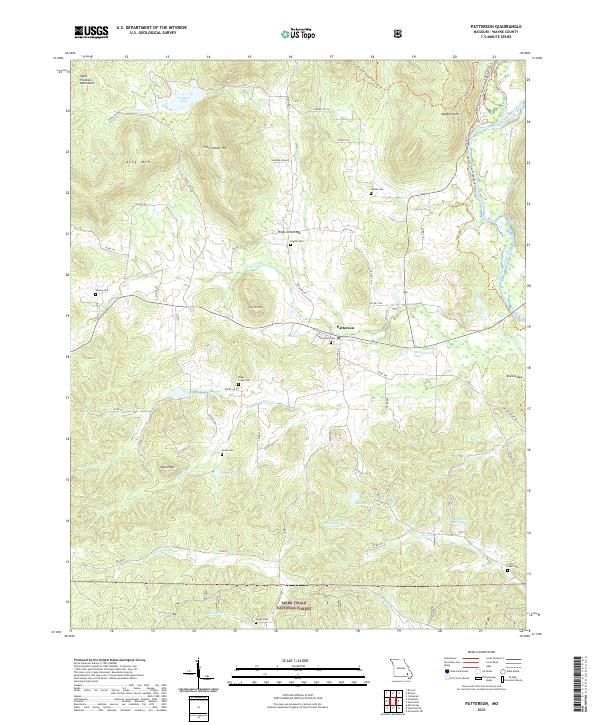 Patterson, MO — USGS 7.5-minute topo (2021)