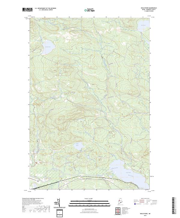 Heald Pond, ME — USGS 7.5-minute topo (2024)
