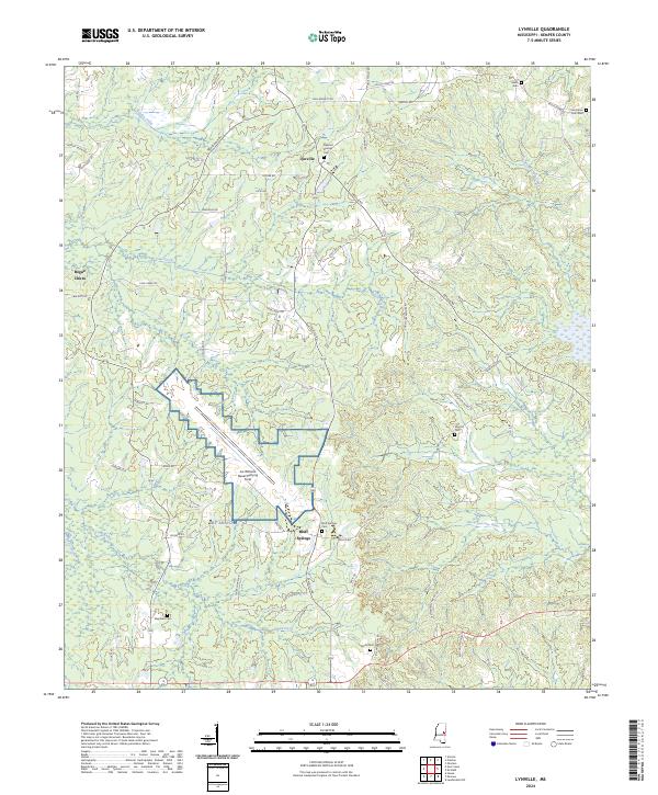 Lynville, MS — USGS 7.5-minute topo (2024)