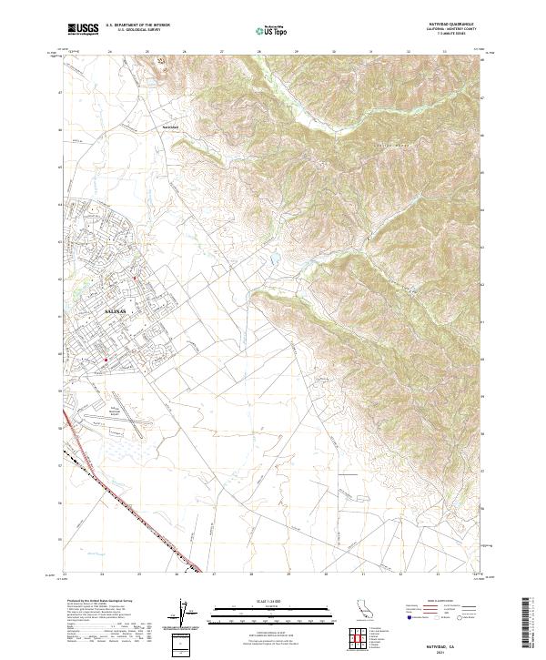 Natividad, CA — USGS 7.5-minute topo (2021)