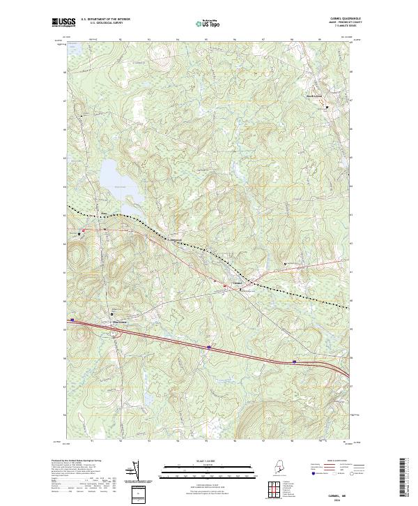 Carmel, ME — USGS 7.5-minute topo (2024)