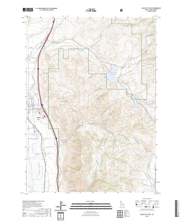 Malad City East, ID — USGS 7.5-minute topo (2023)