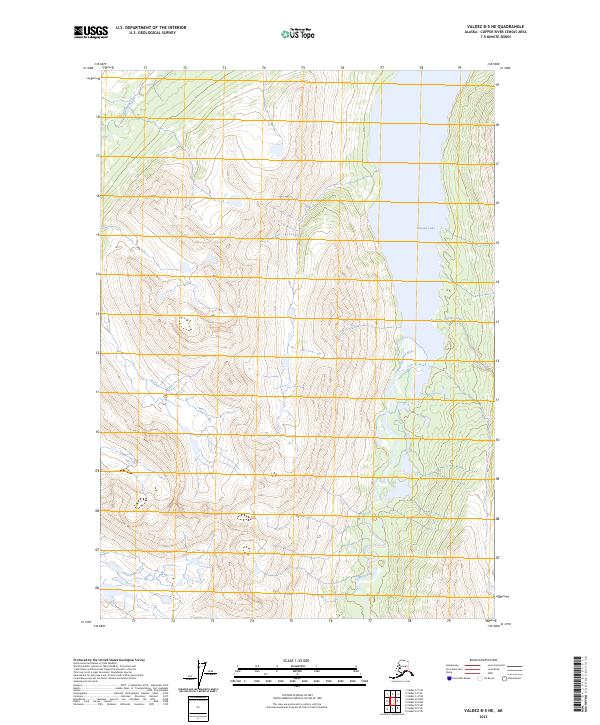 Valdez B-5 NE, AK — USGS 7.5-minute topo (2023)