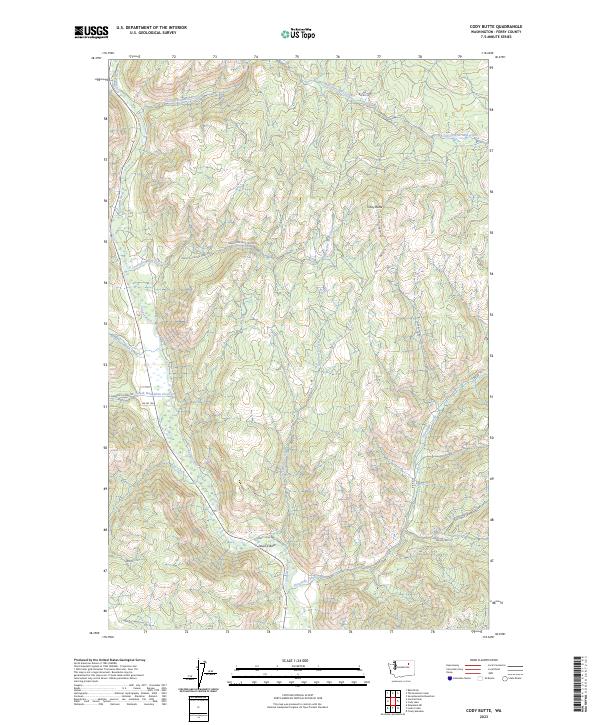 Cody Butte, WA — USGS 7.5-minute topo (2023)