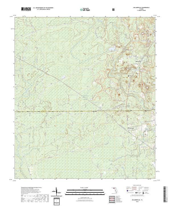 Hilliardville, FL — USGS 7.5-minute topo (2024)