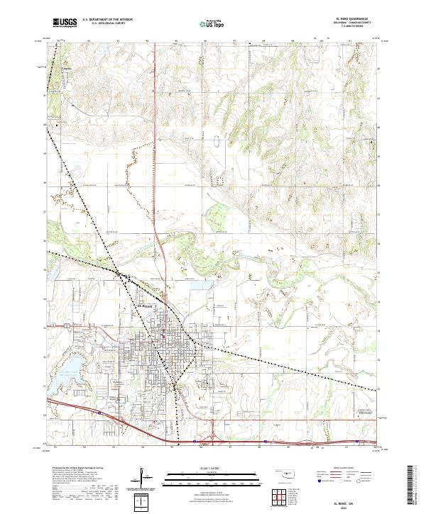 El Reno, OK — USGS 7.5-minute topo (2022)